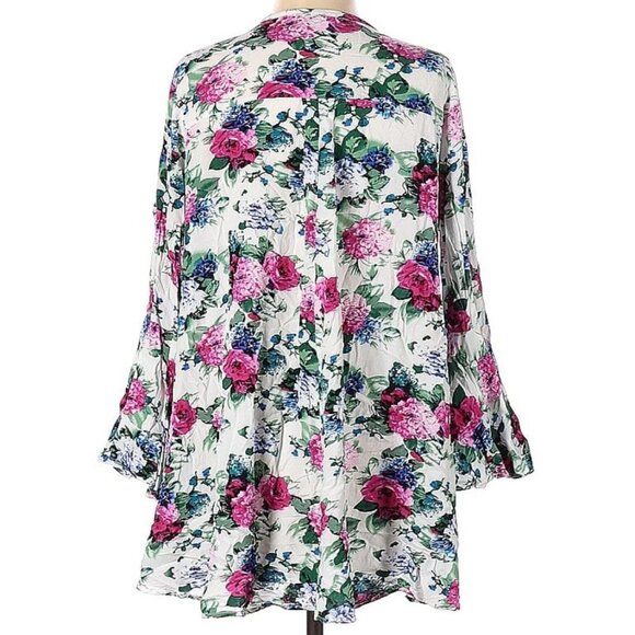 Umgee Boho Floral Flowy Mini Dress Small - Picture 12 of 12